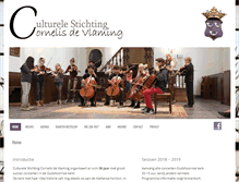 Tablet Screenshot of cornelisdevlaming.nl